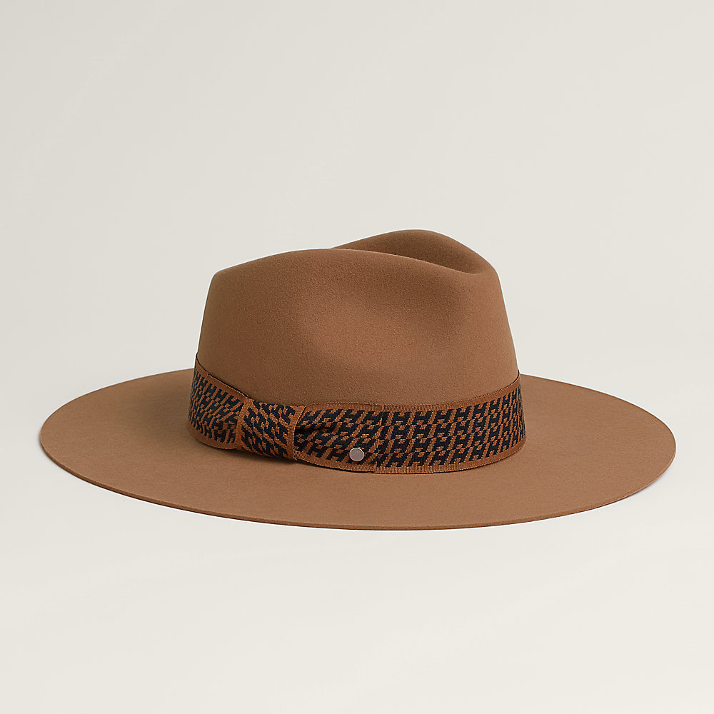 Faubourg Velvet hat - Brown | Hermès UAE
